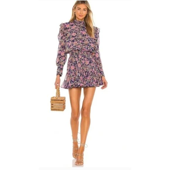 Misa Los Angeles Gianna Mini Dress Falaise Floral Womens Small - Picture 2 of 16